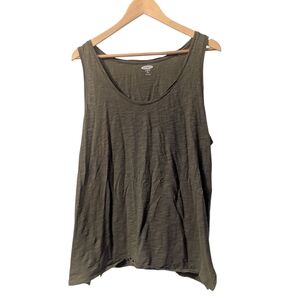 2/$15 Woman's Old Navy Everywear Olive Green Tank Top- Size X-Large